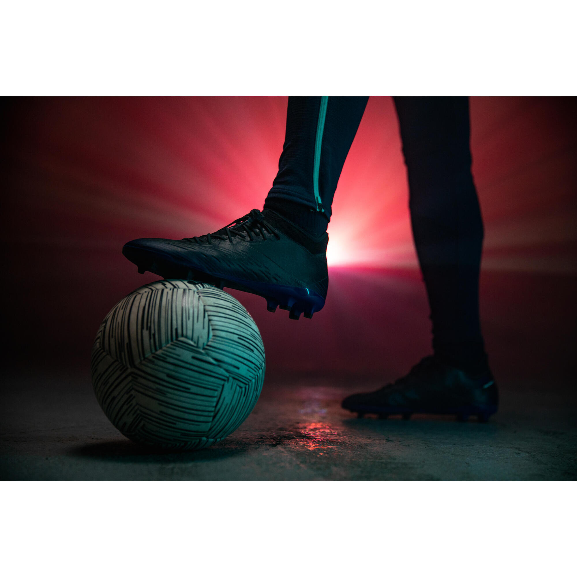 Бутсы футбольные взрослые CLR FG оранжевые KIPSTA