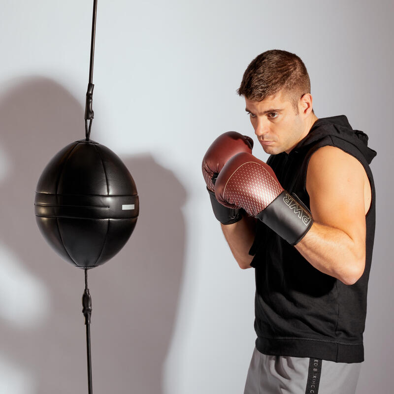 BOLA DE ELÁSTICO DUPLO DE BOXE PRETO