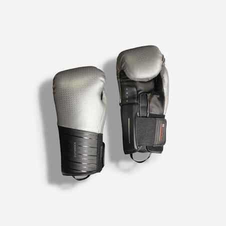 Boxing Sparring Gloves 900 - Black/Silver