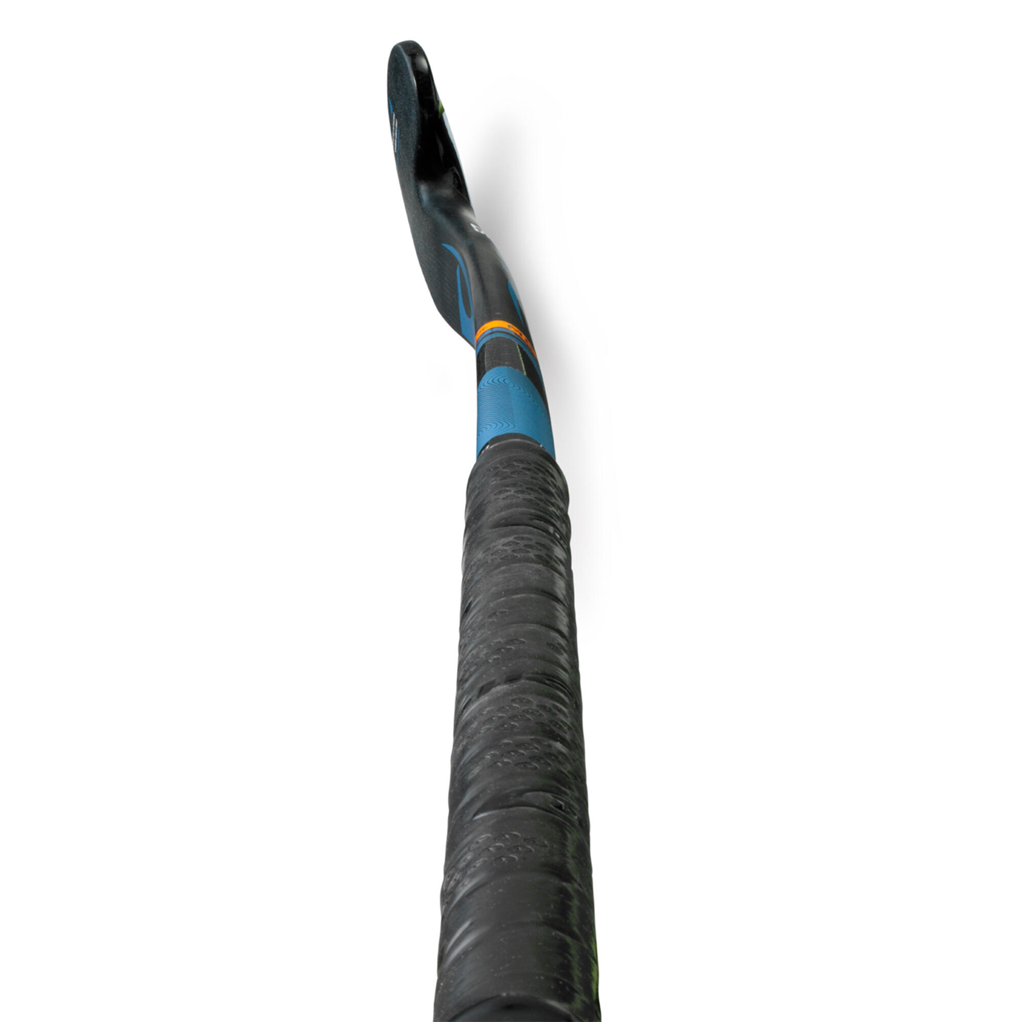 Intermediate 60% Carbon Mid Bow Field Hockey Stick CompotecC60 - Blue/Black 4/5