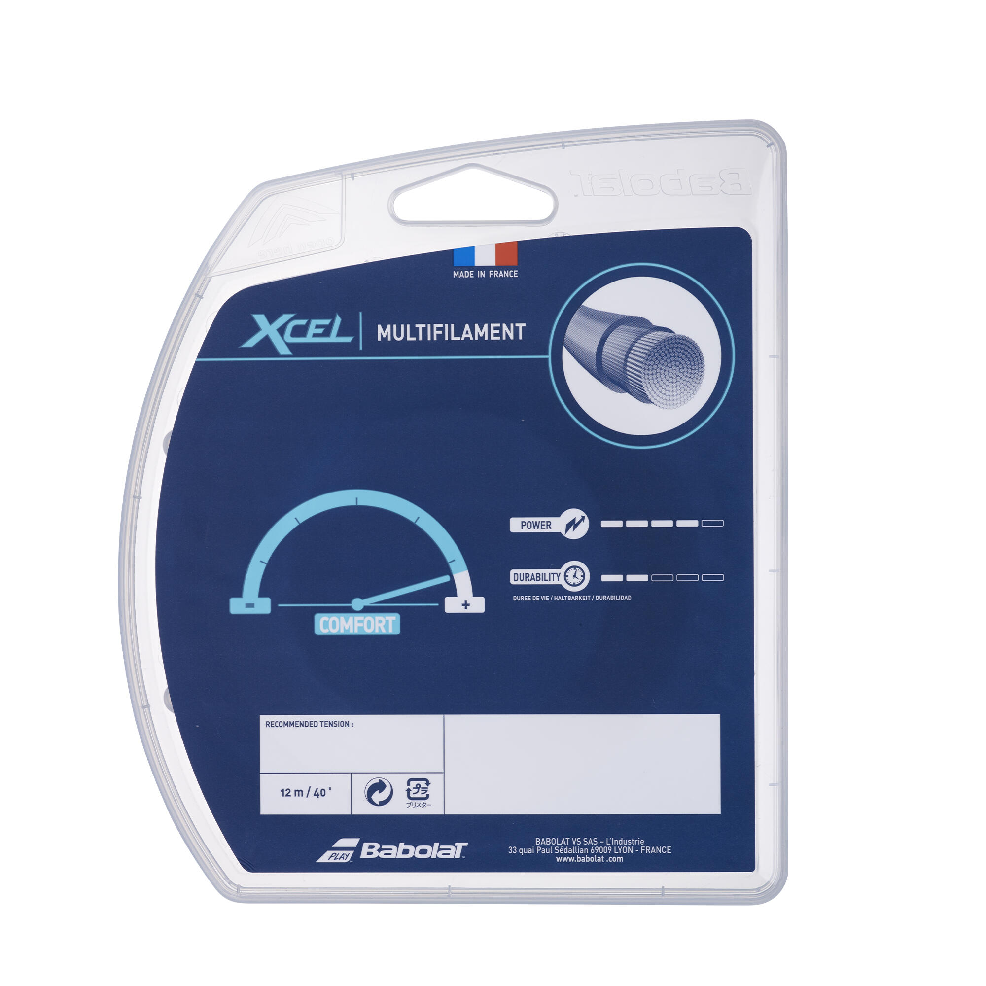 BABOLAT Tenisový výplet Xcel z multivlákien 1,3 mm béžový ...... · záber 3