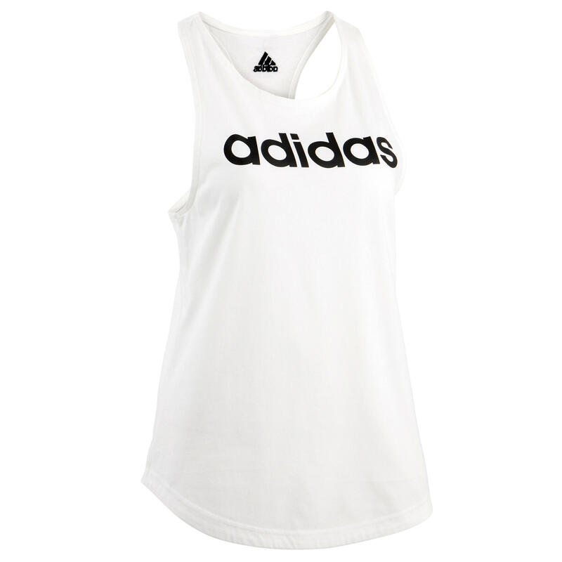 Adidas Top Damen - Linear weiss