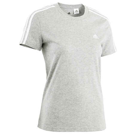Γυναικείο αθλητικό T-Shirt γυμναστικής χαμηλής έντασης - Γκρι