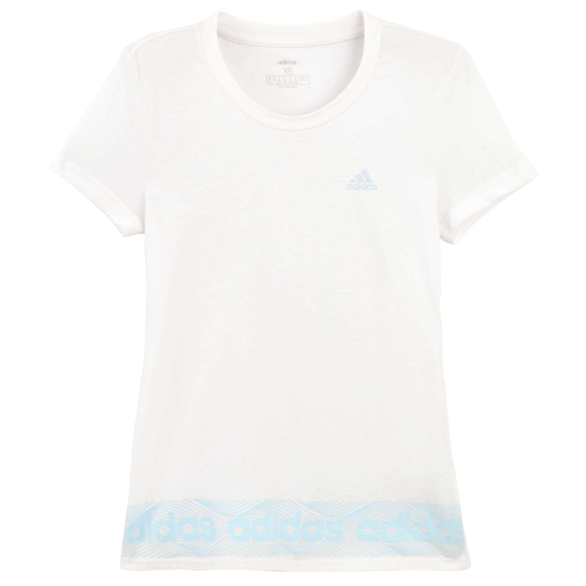 T-shirt de Ginástica e Pilates Adidas Branco 6/7