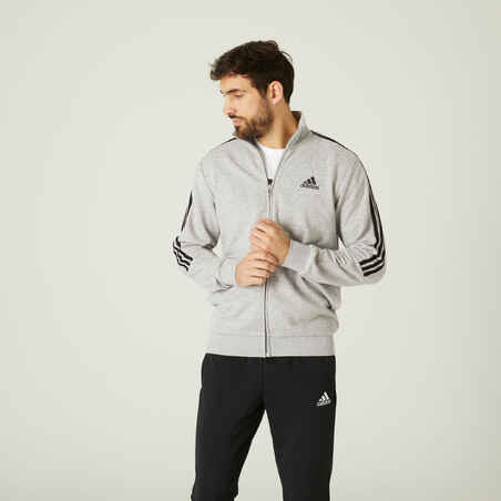 Adidas Trainingsanzug Herren Baumwolle - Aeroready graumeliert
