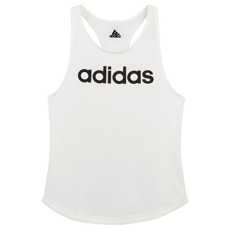 Maiou Fitness Adidas Alb Damă 