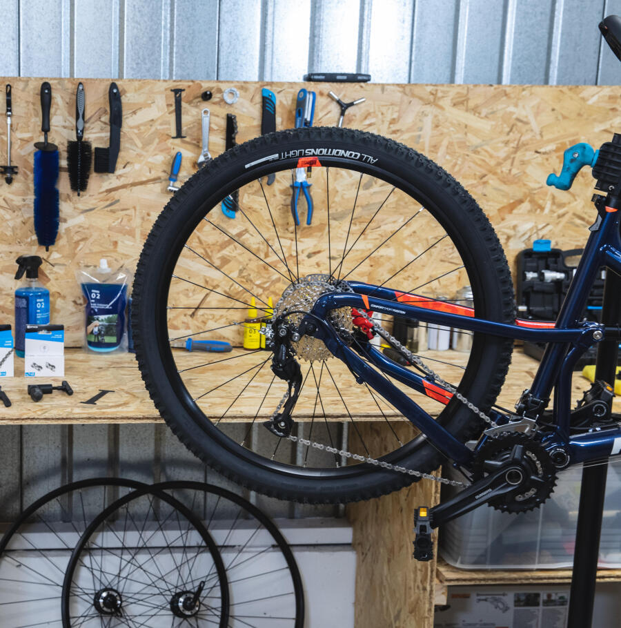 MTB ROCKRIDER ST 120 ZWART/BLAUW