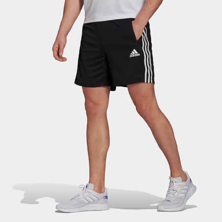 Kratke hlače za fitness Adidas s 3 pruge crne