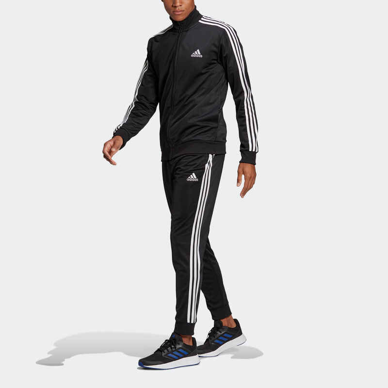 Trainingsanzug Adidas Fitness schwarz | DECATHLON