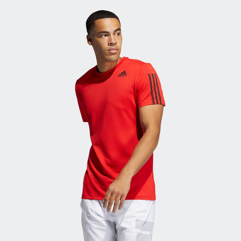 T shirt Adidas Technique Fitness rouge