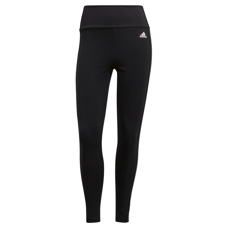 Leggings 7/8 Fitness Damen schwarz 