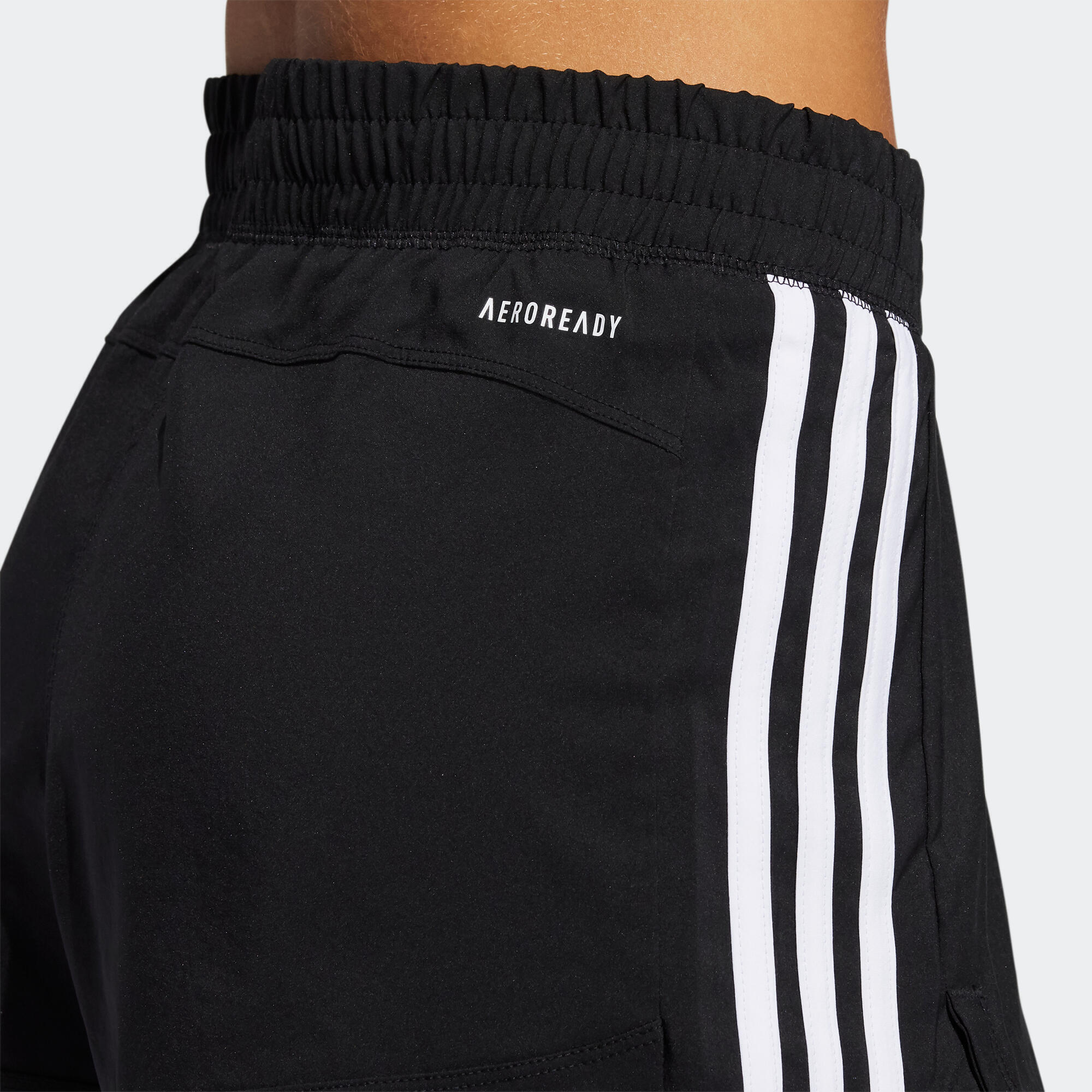 Pantaloncini 2 in 1 donna fitness Adidas traspiranti neri ADIDAS | DECATHLON