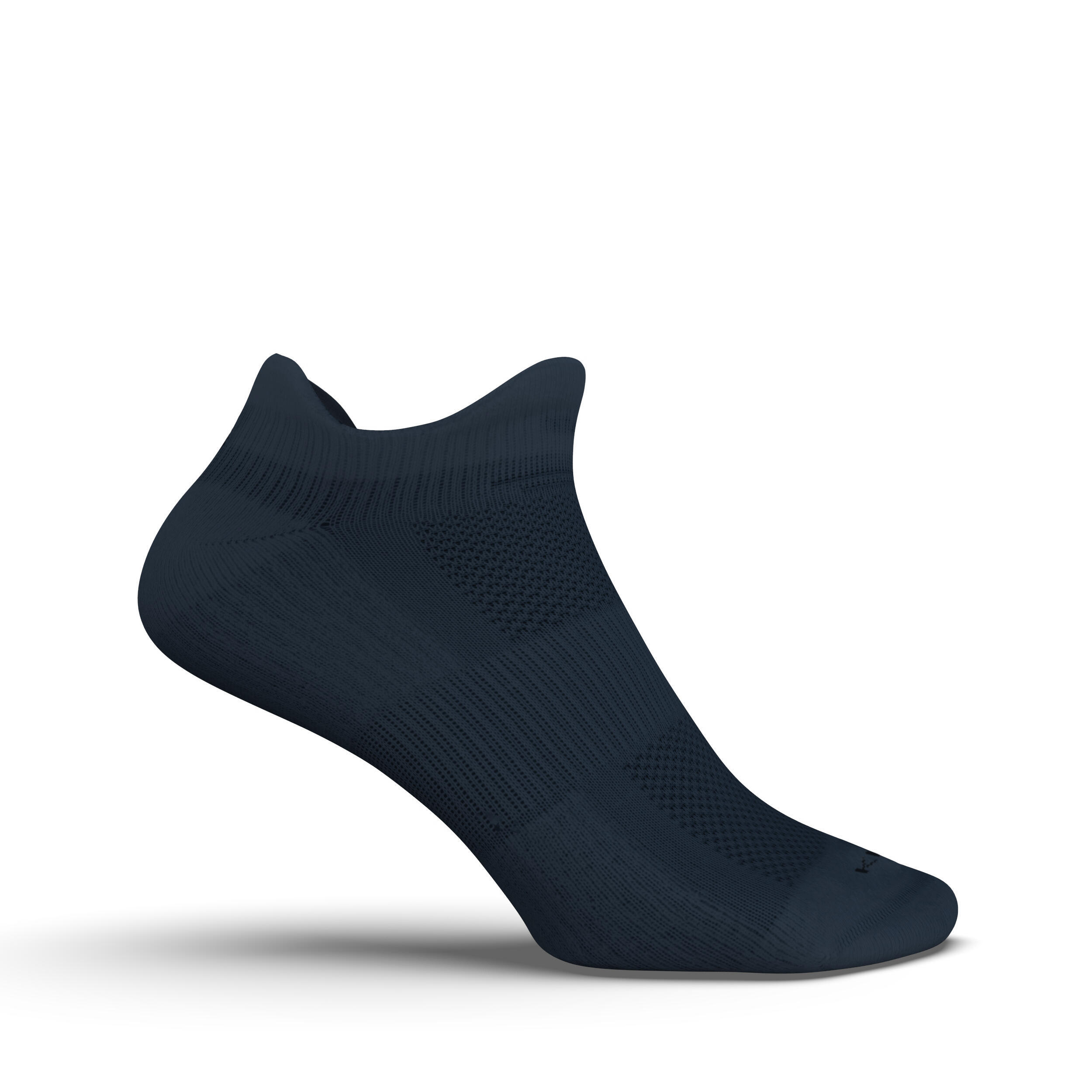 RUN500 INVISIBLE RUNNING SOCKS - SLATE BLUE X2 4/9