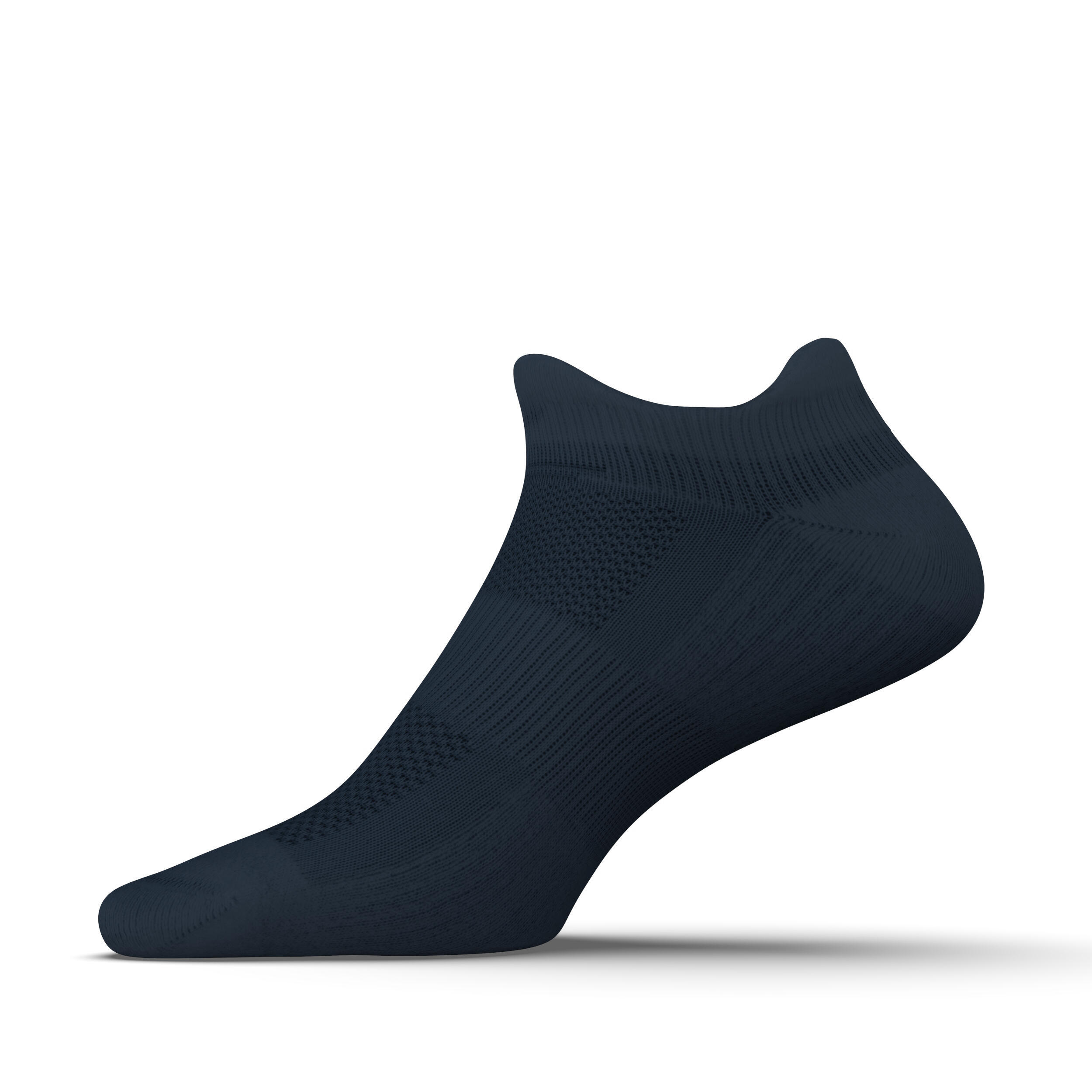 RUN500 INVISIBLE RUNNING SOCKS - SLATE BLUE X2 3/9