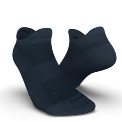 CHAUSSETTES DE RUNNING INVISIBLES RUN500 BLEUES ARDOISE X2