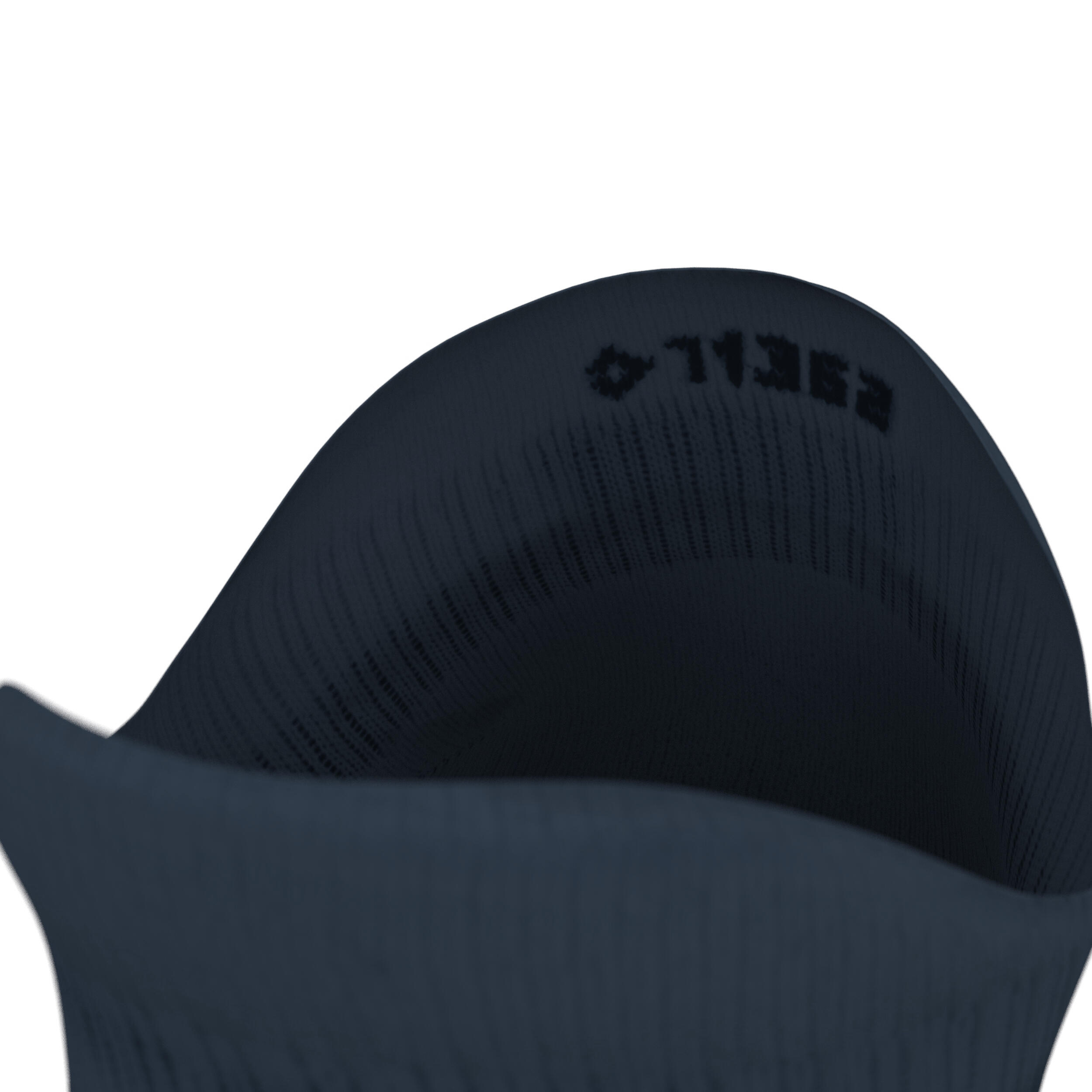 RUN500 INVISIBLE RUNNING SOCKS - SLATE BLUE X2 8/9