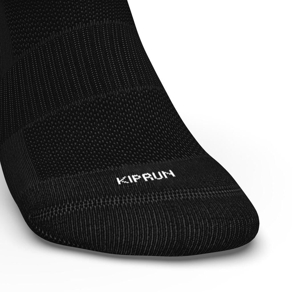 CHAUSSETTES DE RUNNING RUN500 MI-HAUTEURS X2 BLANCHES