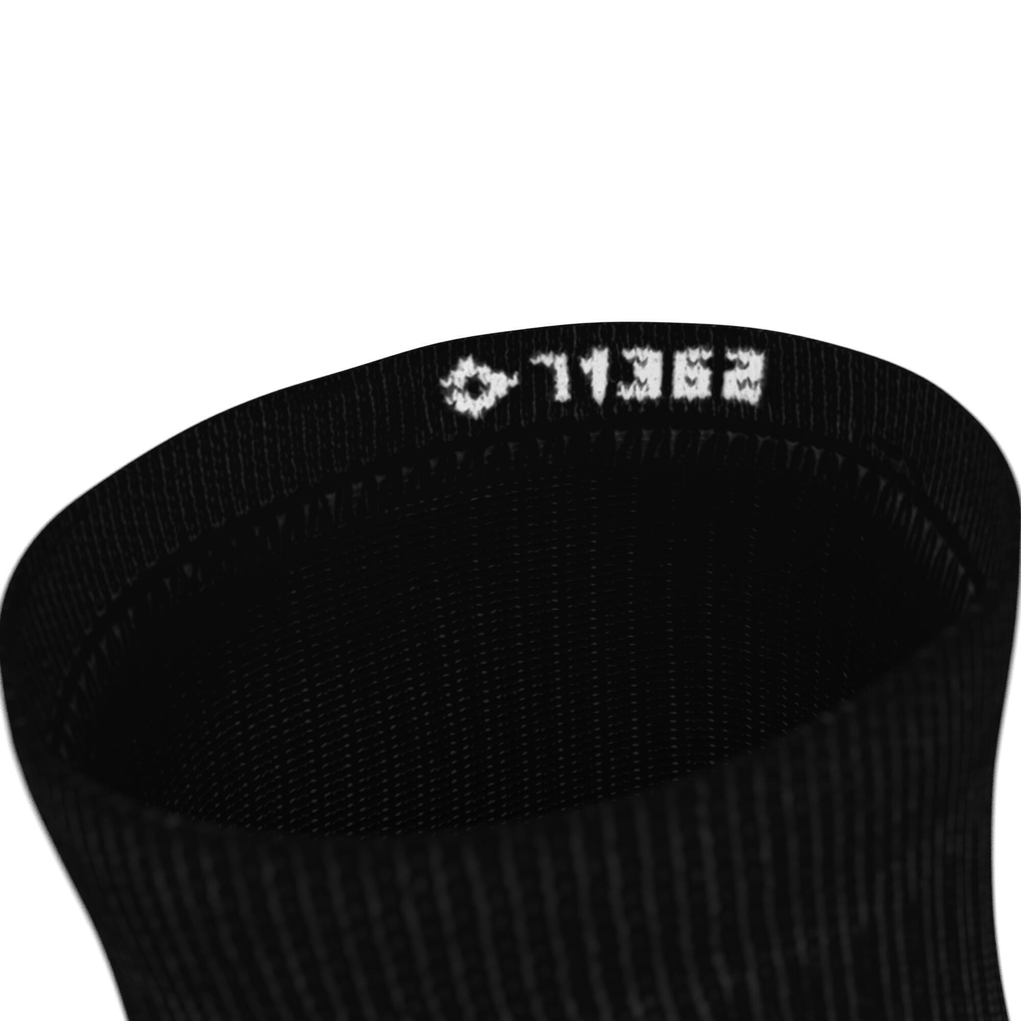 CHAUSSETTES DE RUNNING RUN500 MI-HAUTEURS X2 NOIRES 9/9