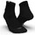 Носки для бега средней высоты 2 пары эко-концепт черные RUN500 2 Kiprun