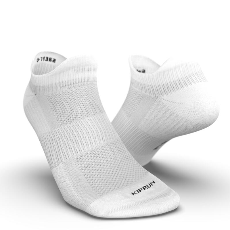 CHAUSSETTES DE RUNNING INVISIBLES RUN500 X2 BLANCHES ECO-CONCUES