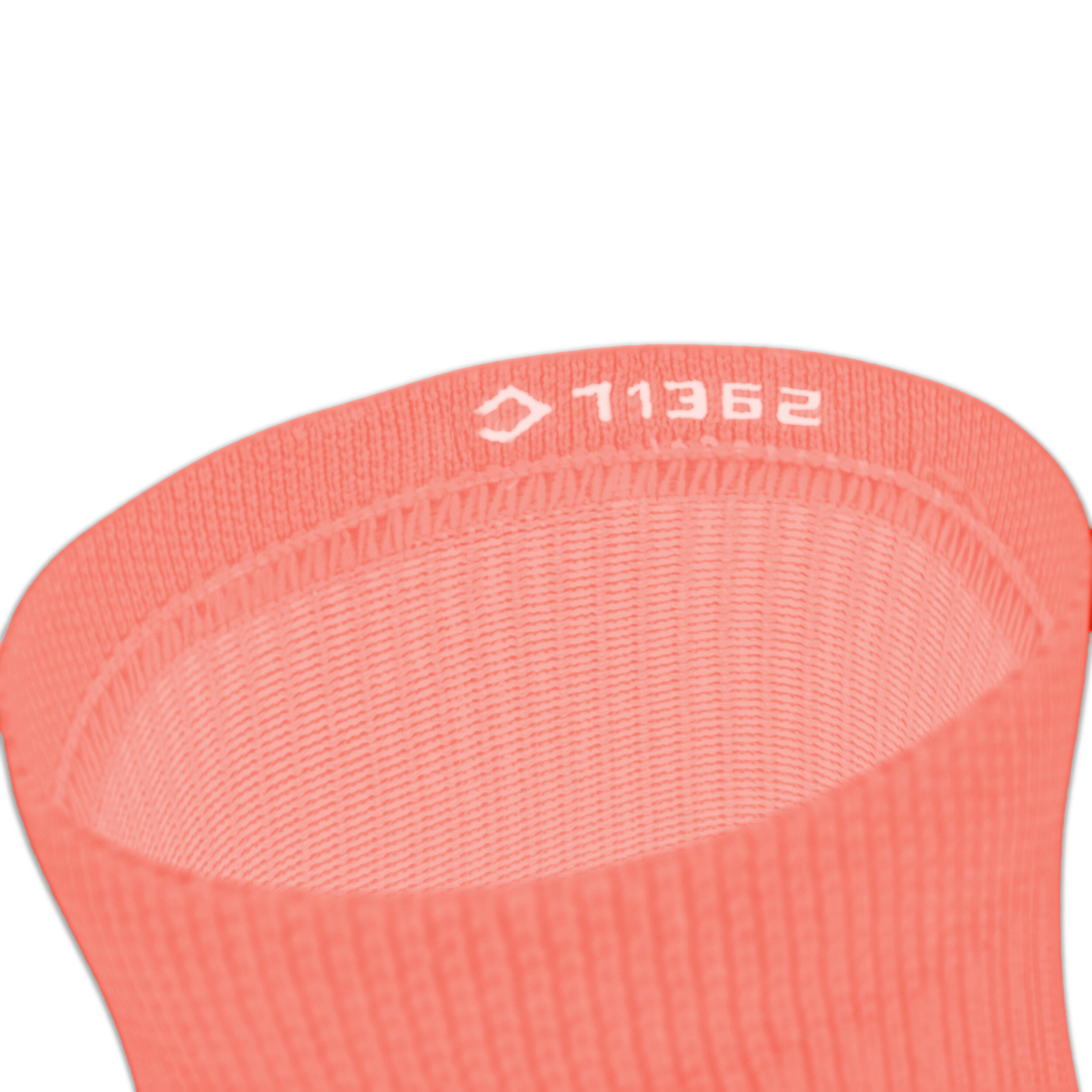 RUN500 RUNNING SOCKS MID HEIGHT X2  - CORAL PINK 5/8