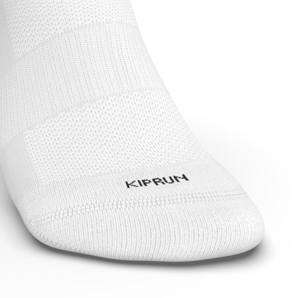 CHAUSSETTES DE RUNNING MI-HAUTEURS CONFORT X2 BLANC