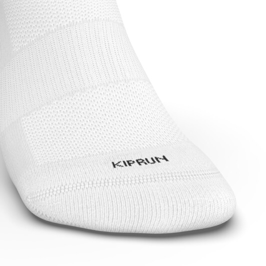 Носки для бега средней высоты эко-концепт белые RUN500 Kiprun