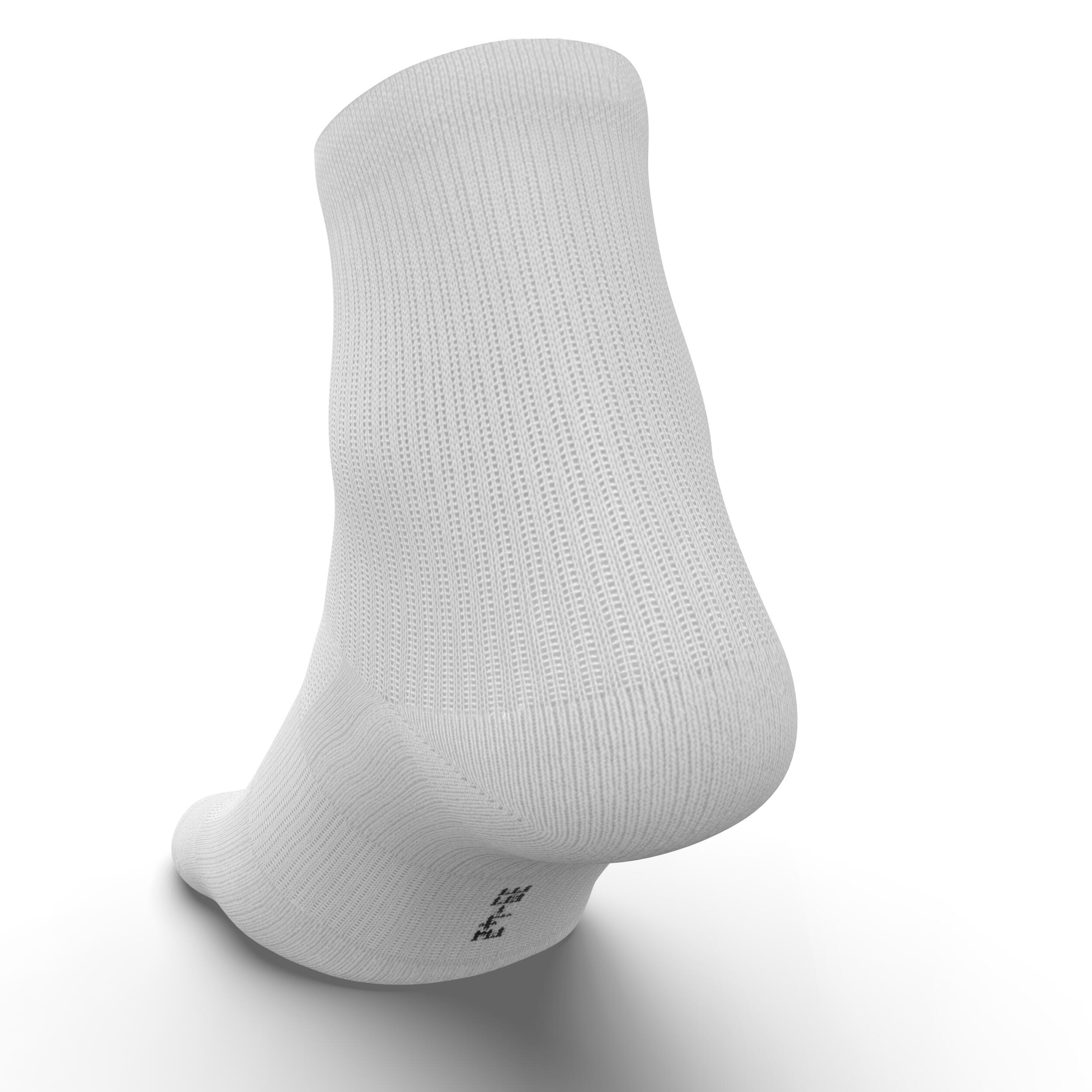 KIPRUN Run900 Mid-calf Running Socks-white/pink - View #2