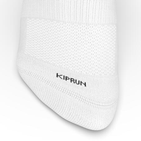 CHAUSSETTES DE RUNNING MI-HAUTEURS CONFORT X2 BLANC