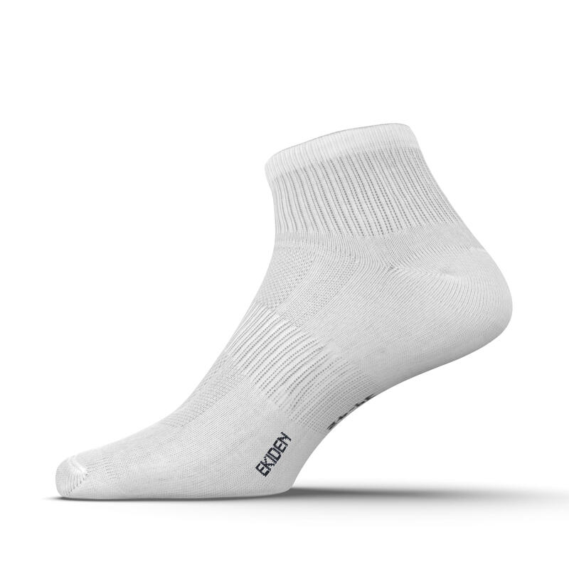 CHAUSSETTES DE RUNNING RUN100 BLANCHE x3