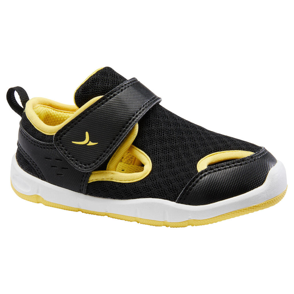 Baby Gym Shoes 700 I Move - Black/Yellow