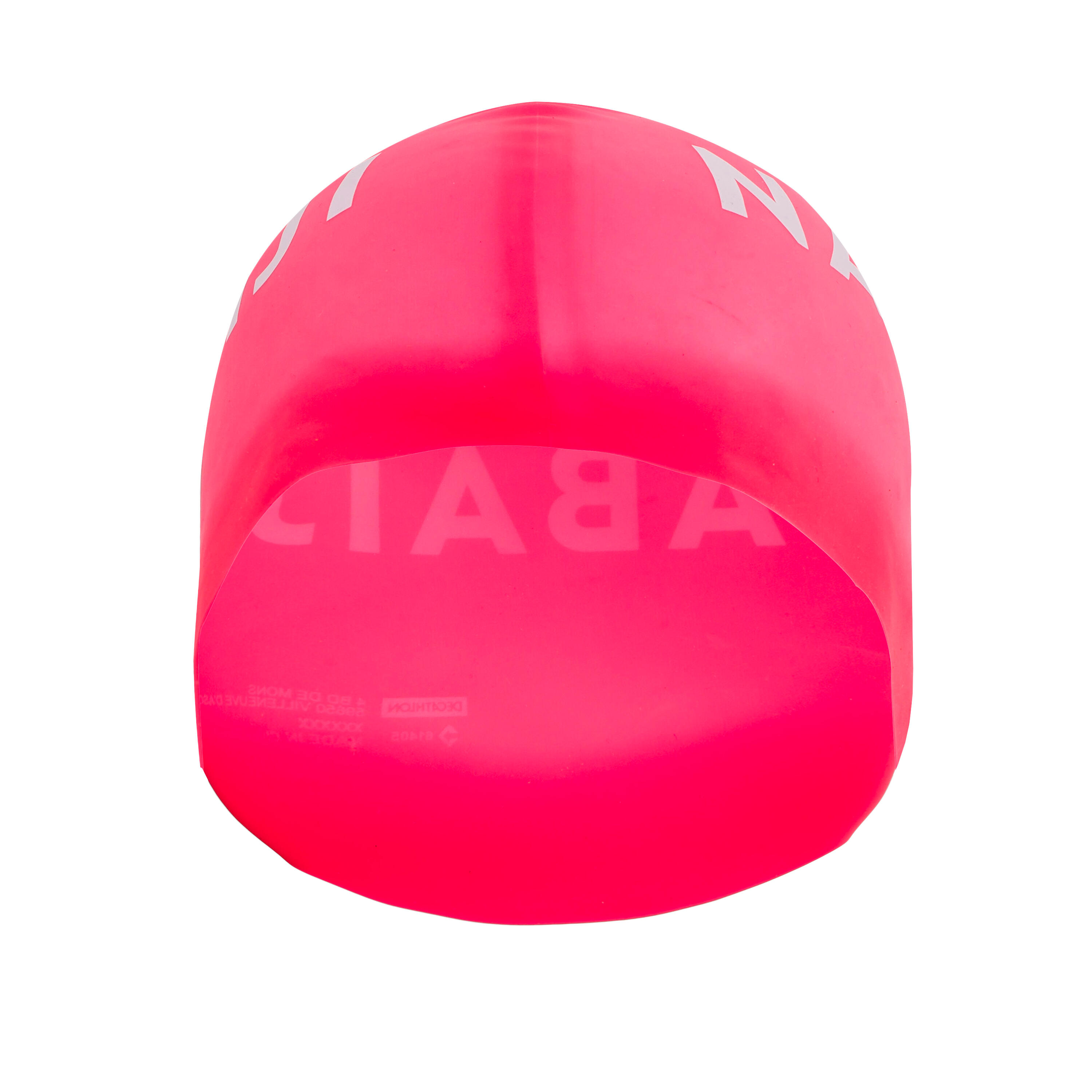 Silicone swim cap - PINK 3/4