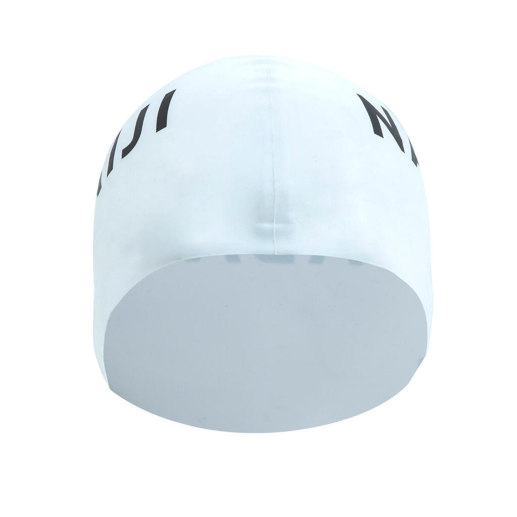 Silicone swim cap - WHITE