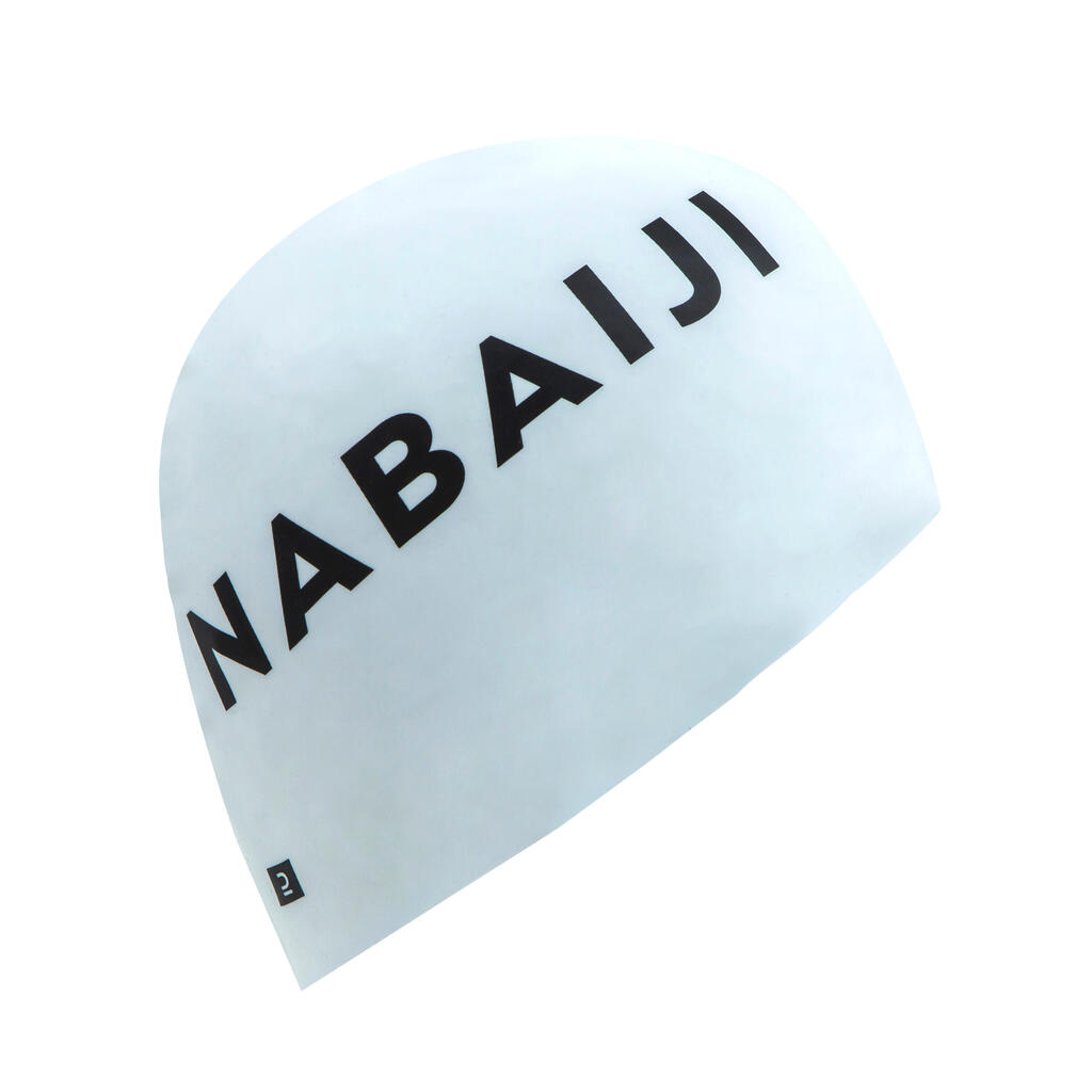 Silicone swim cap - WHITE