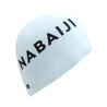 Swimming Cap Silicone Nabaiji Logo WHITE