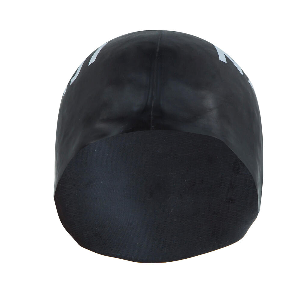 Silicone swim cap - BLACK