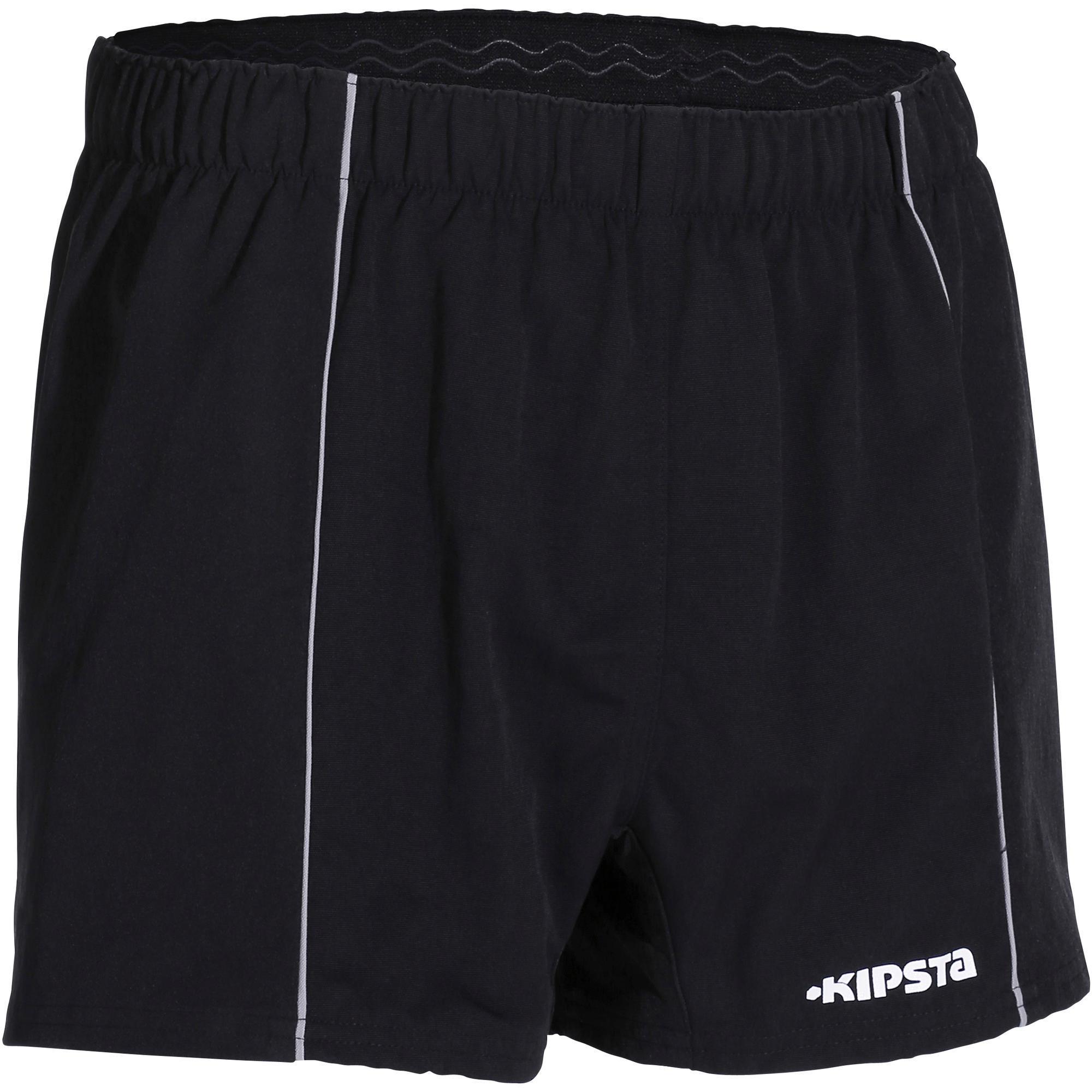 Short de rugby adulte Full H 500 noir