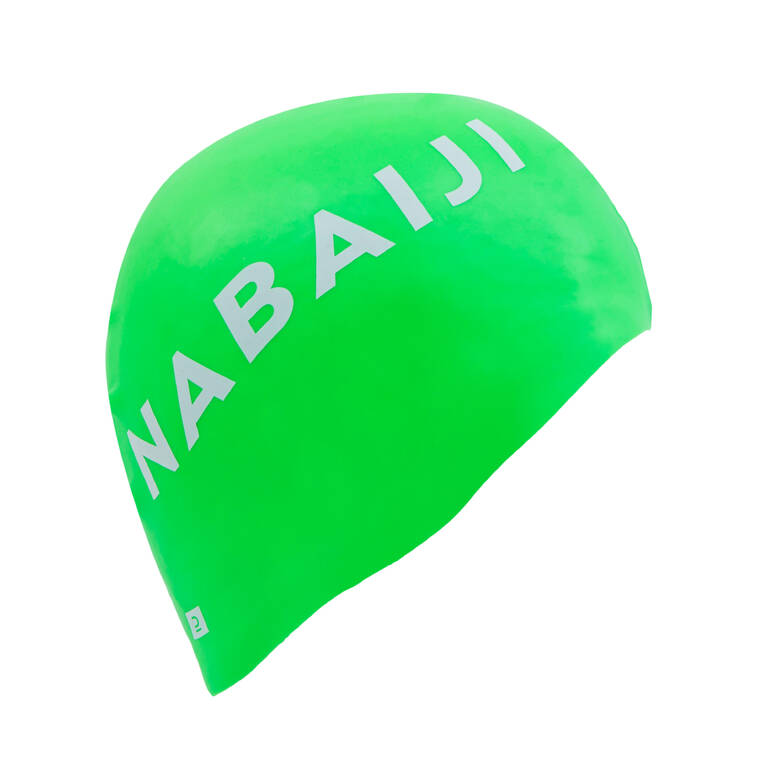 Adult Swimming Cap Silicone 56-60 Cm Green