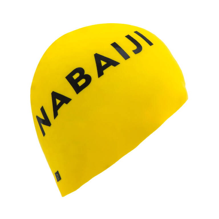 Adult Swimming Cap 56-Silicone 60 Cm Yellow