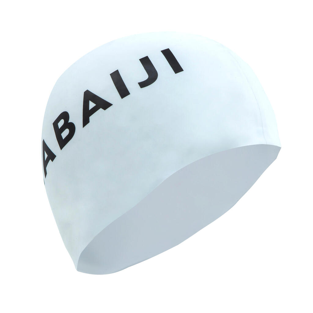 Silicone swim cap - WHITE