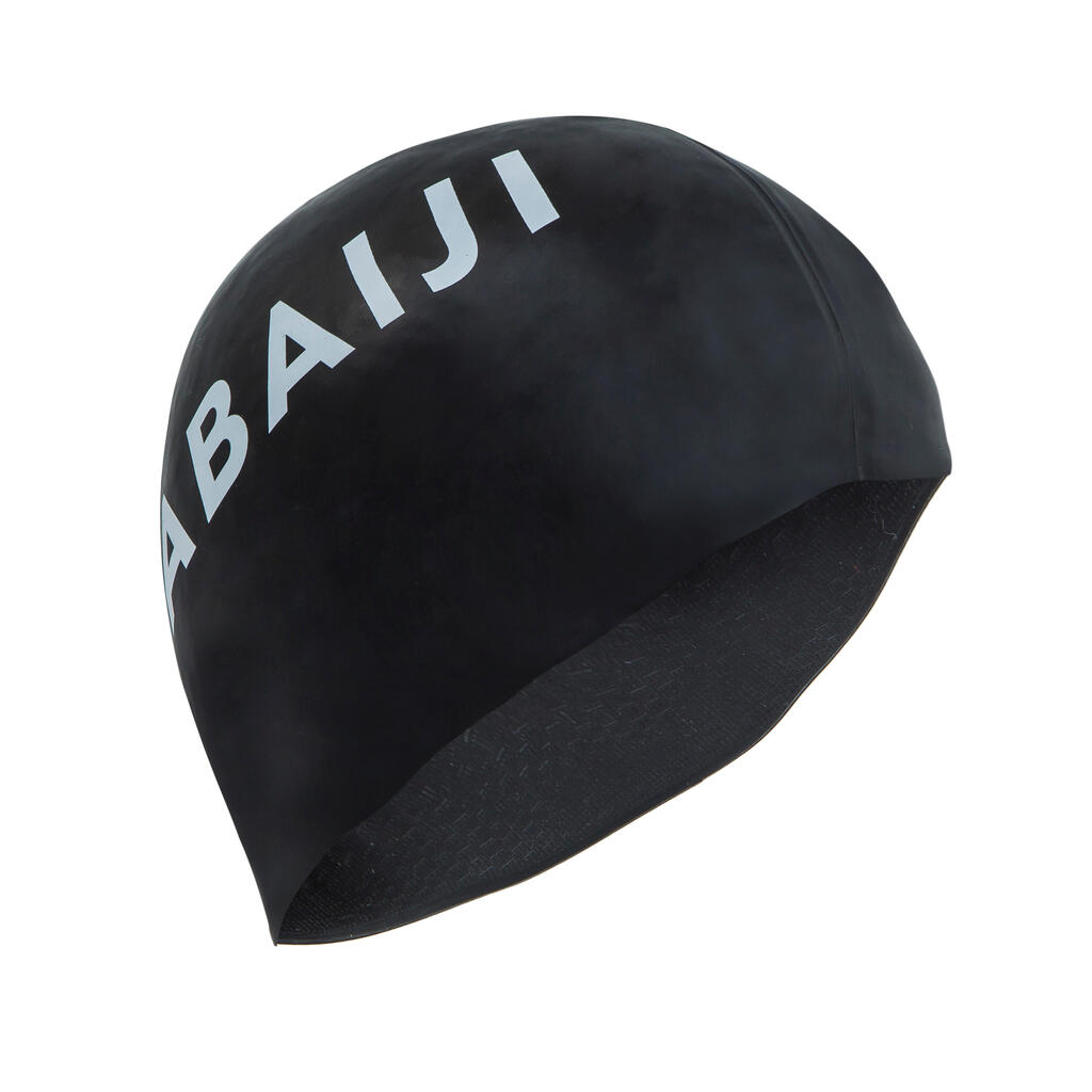 Silicone swim cap - BLACK