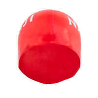 Silicone Swim Cap - One size - Red White