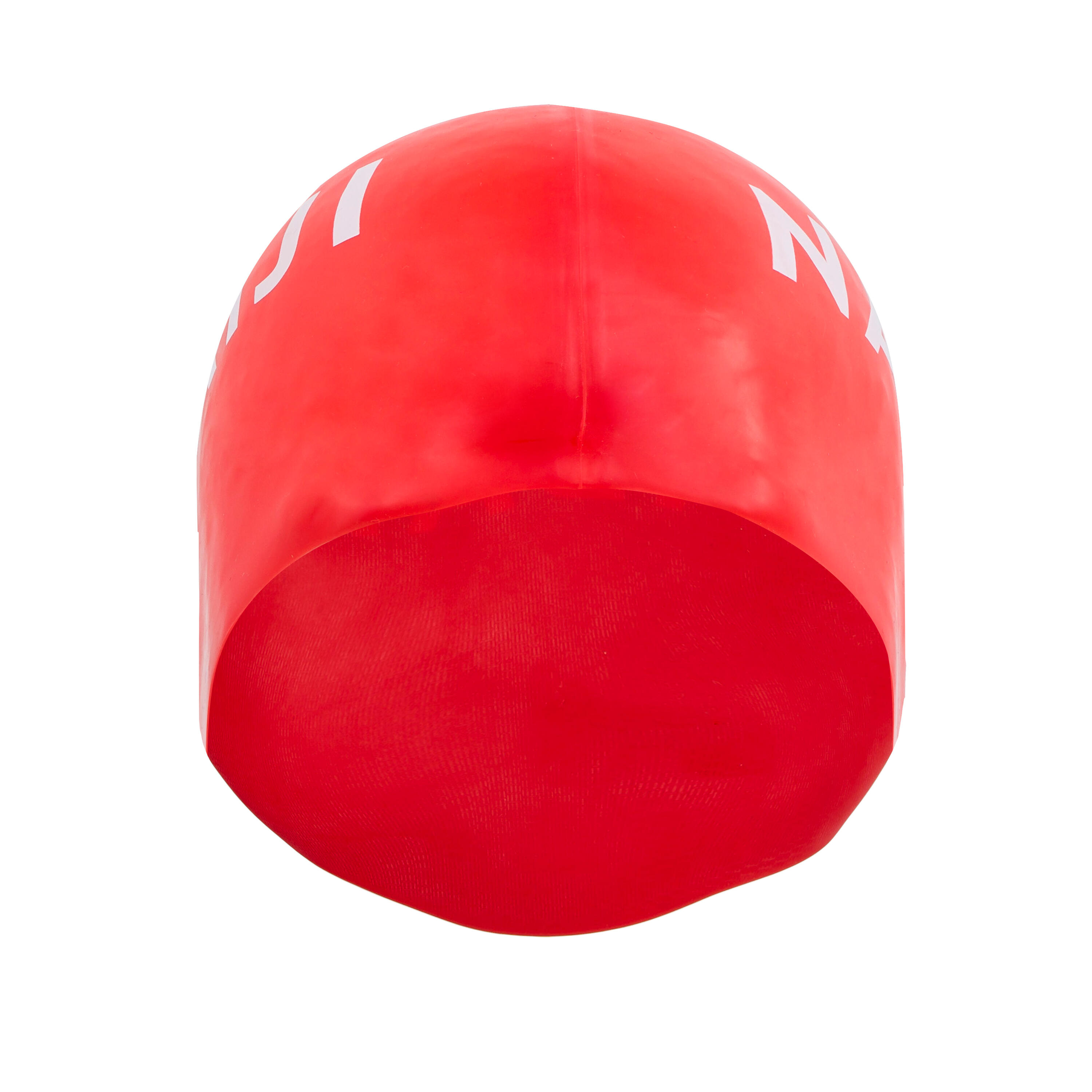 Silicone Swim Cap - One size - Red White 3/3