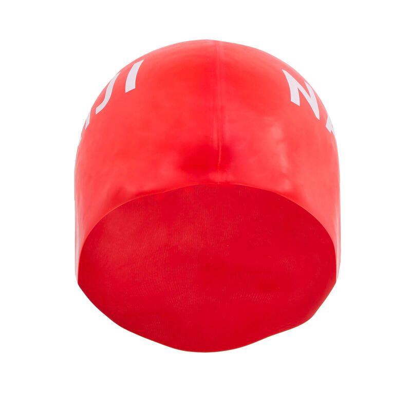 Plavecká silikonová čepice červená