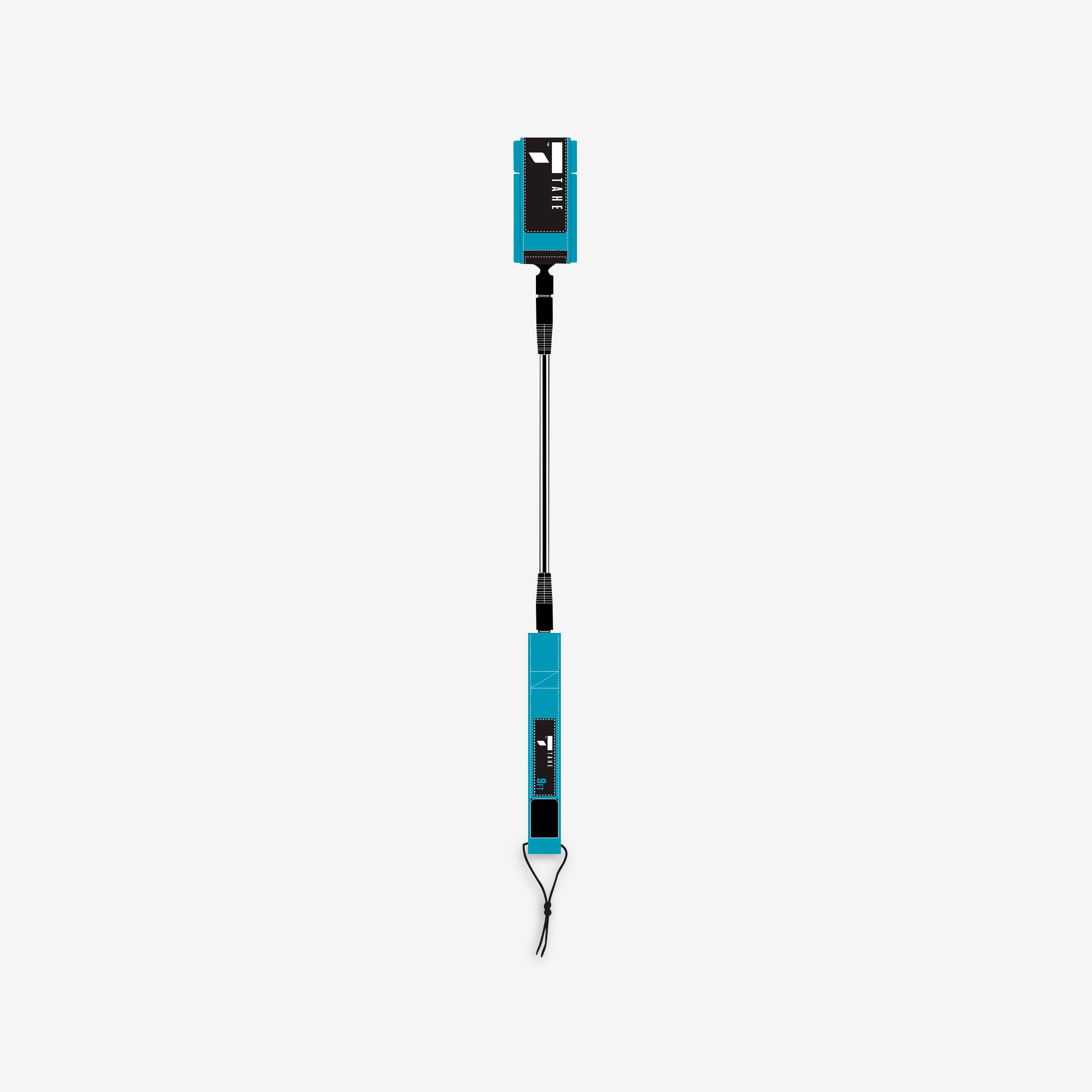 TAHE Leash Recto Stand Up Paddle Travesía/Surf Estándar 9 Pies (2,75 m)