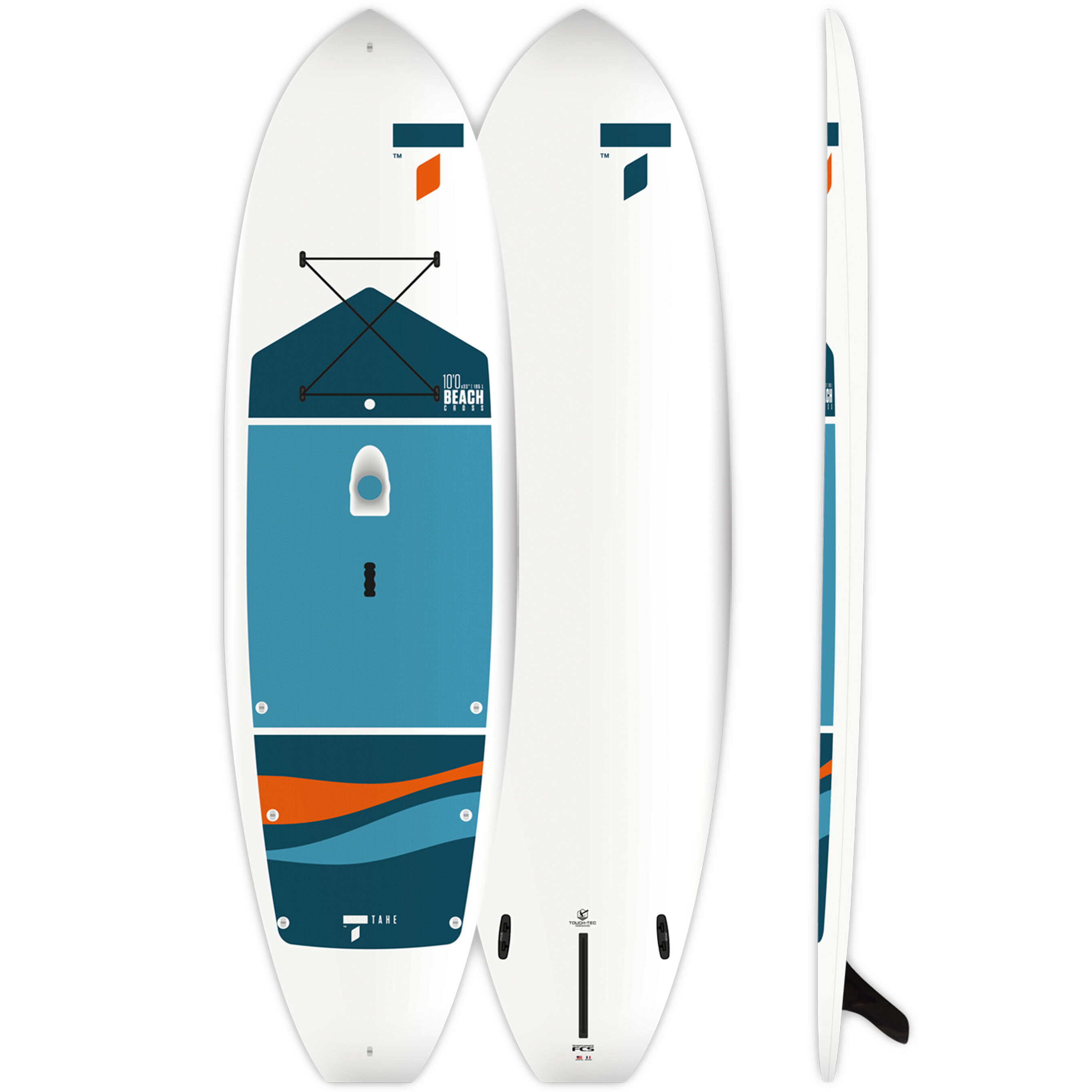 Hard supboard tahe outdoor beach cross 10' - 195 l