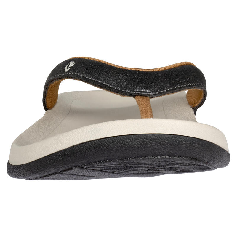 Chanclas playa Mujer dedo beige