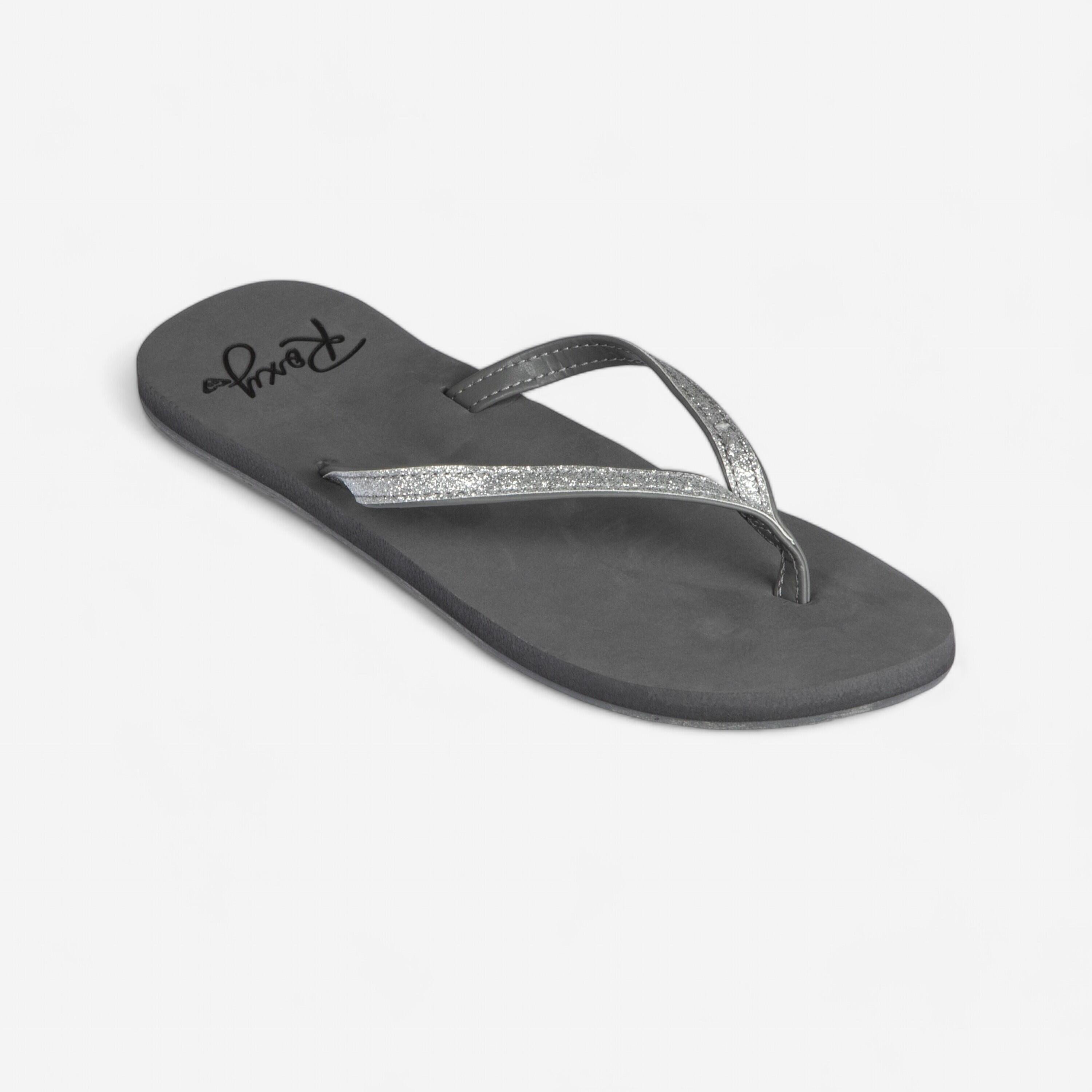 Roxy black sales flip flops