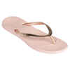 Zehensandalen Damen 500 rosa/gold