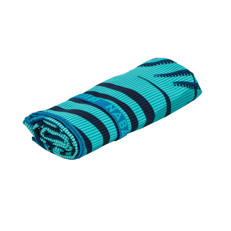 Swimming microfibre towel size XL 110 x 175 cm - printed stripes
